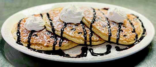 Three Chocolate Chip Pancakes